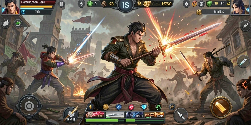 Tangkapan layar menunjukkan aksi seru dalam gameplay 2739.