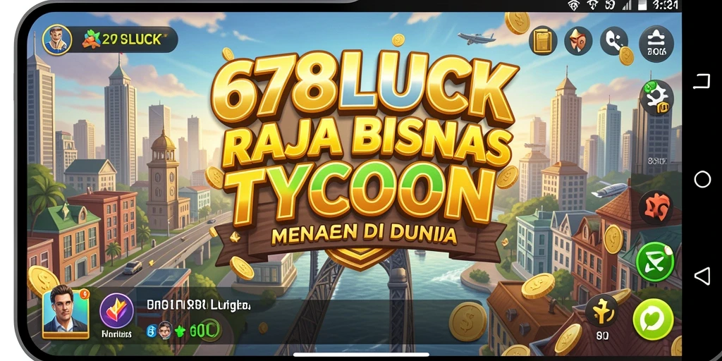Menampilkan gameplay seru dari 678LUCK dalam simulasi Tycoon.