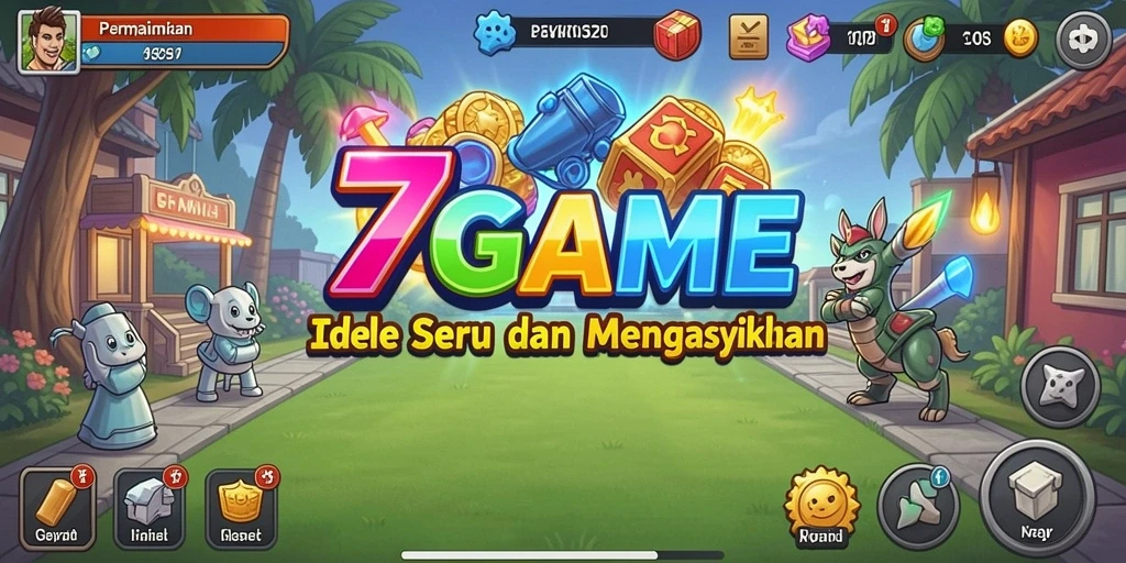 Gameplay Idle 7GAME yang mengasyikkan dan santai.