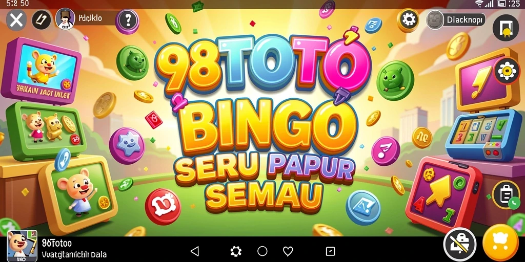 Tampilan gameplay seru di 98TOTO dengan suasana Bingo yang nyata.
