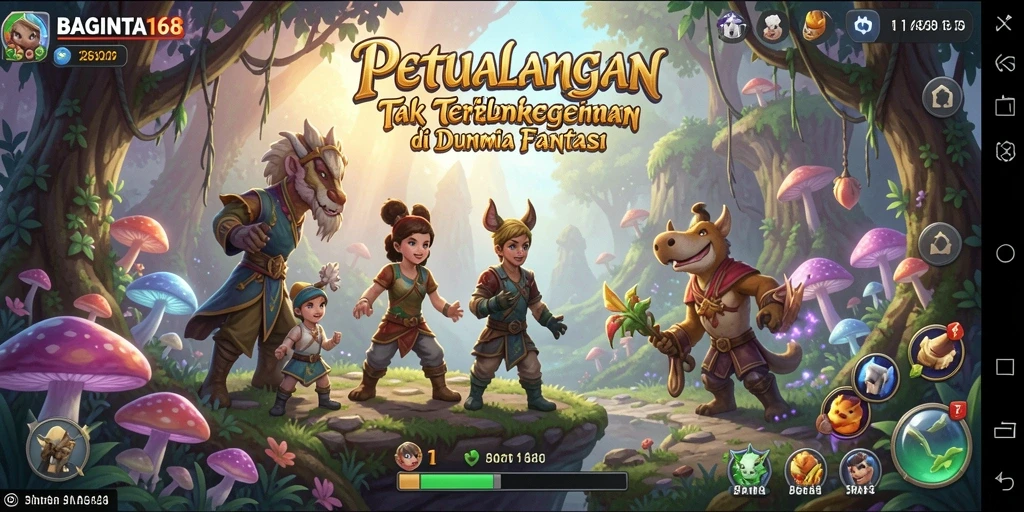 Tangkapan layar utama yang menunjukkan gameplay mendebarkan dari BAGINTA168.