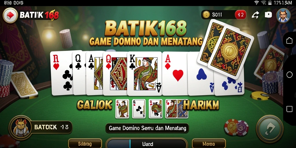 Tampilan gameplay dominonya yang menarik dan seru.