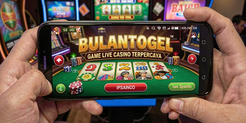 Tampilan gameplay Live Casino yang mengesankan dari BULANTOGEL.