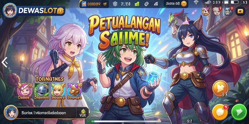 Tampilan gameplay DEWASLOT yang menakjubkan dan penuh warna.