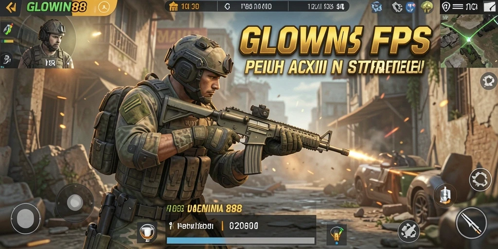 Gameplay seru dengan aksi FPS yang intens di GLOWIN88.