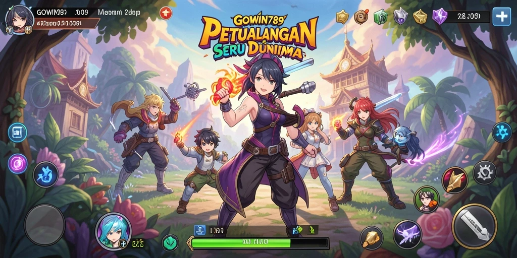 Screenshot gameplay GOWIN789 menampilkan aksi seru di dunia Anime.