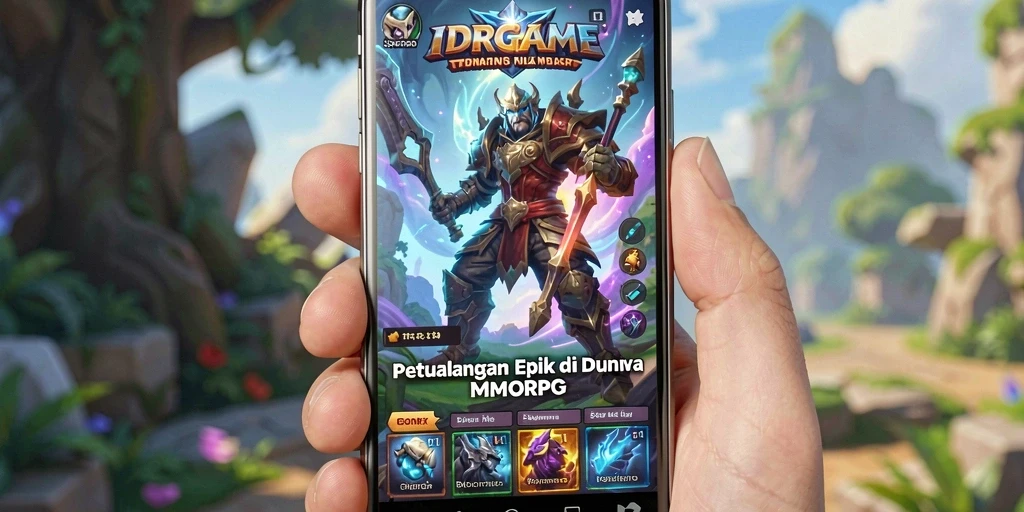 Tampilan gameplay menakjubkan dari IDRGAME di dunia MMORPG.