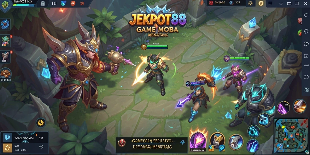 Gameplay menegangkan di <strong>JEKPOT88</strong> dengan pertarungan tim yang dinamis.