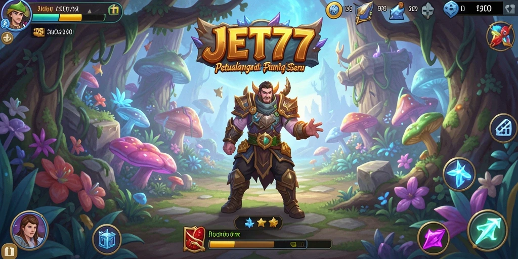Tampilan gameplay seru dari JET77 yang menciptakan petualangan mendebarkan.