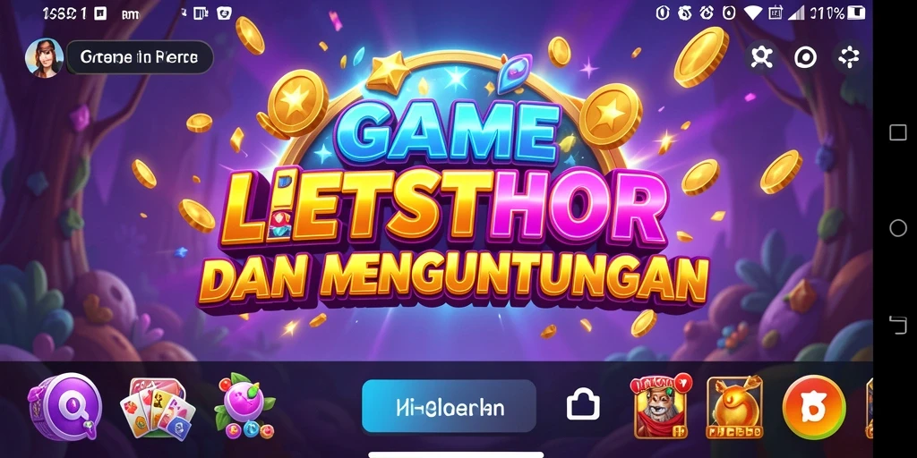 Tampilan gameplay LETSTHOR yang menarik dan penuh warna.