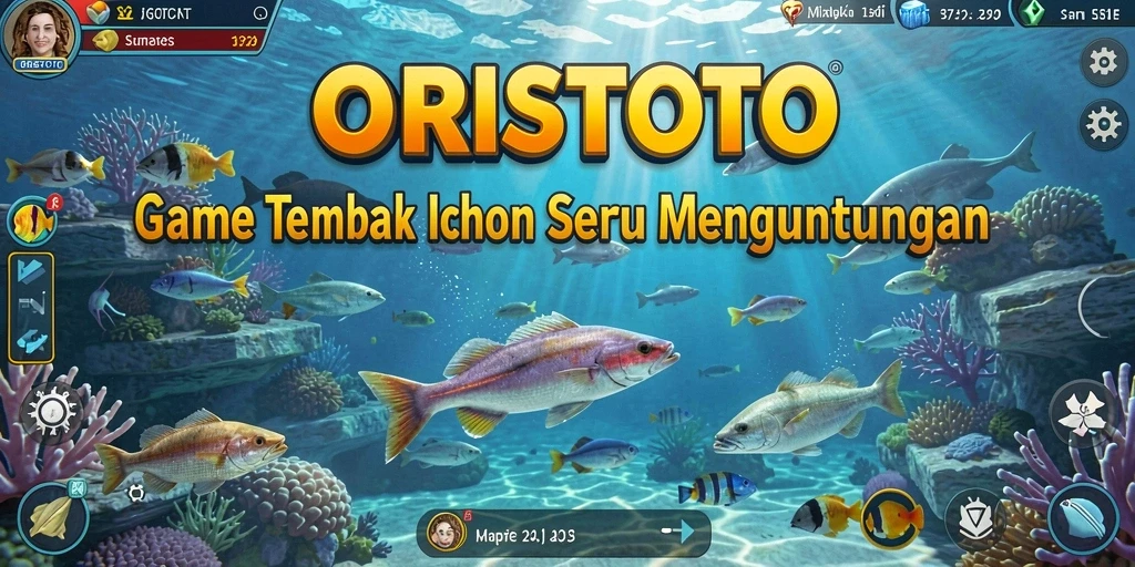 Tampilan gameplay menarik dari ORISTOTO dalam menembak ikan.