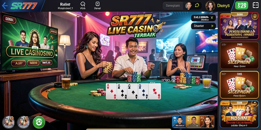 Tampilan gameplay Live Casino yang menarik di SR777.